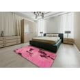 thumbnail image 4 of Ahgly Company Indoor Square Abstract Pink Abstract Area Rugs, 8' Square, 4 of 6
