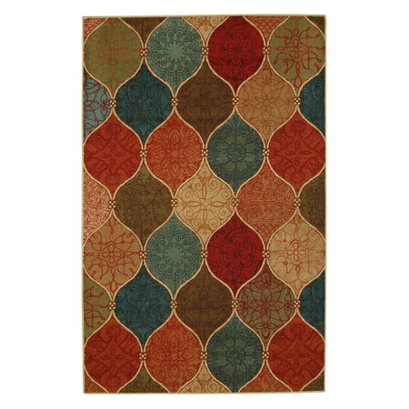 Mohawk Porcelain Tile - Mohawk Soho Riza Tile Fret Multi Area Rug (7' 6