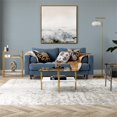 thumbnail image 3 of Pemberly Row Handcrafted Contemporary 32" Gold/White Coffee Table, 3 of 9