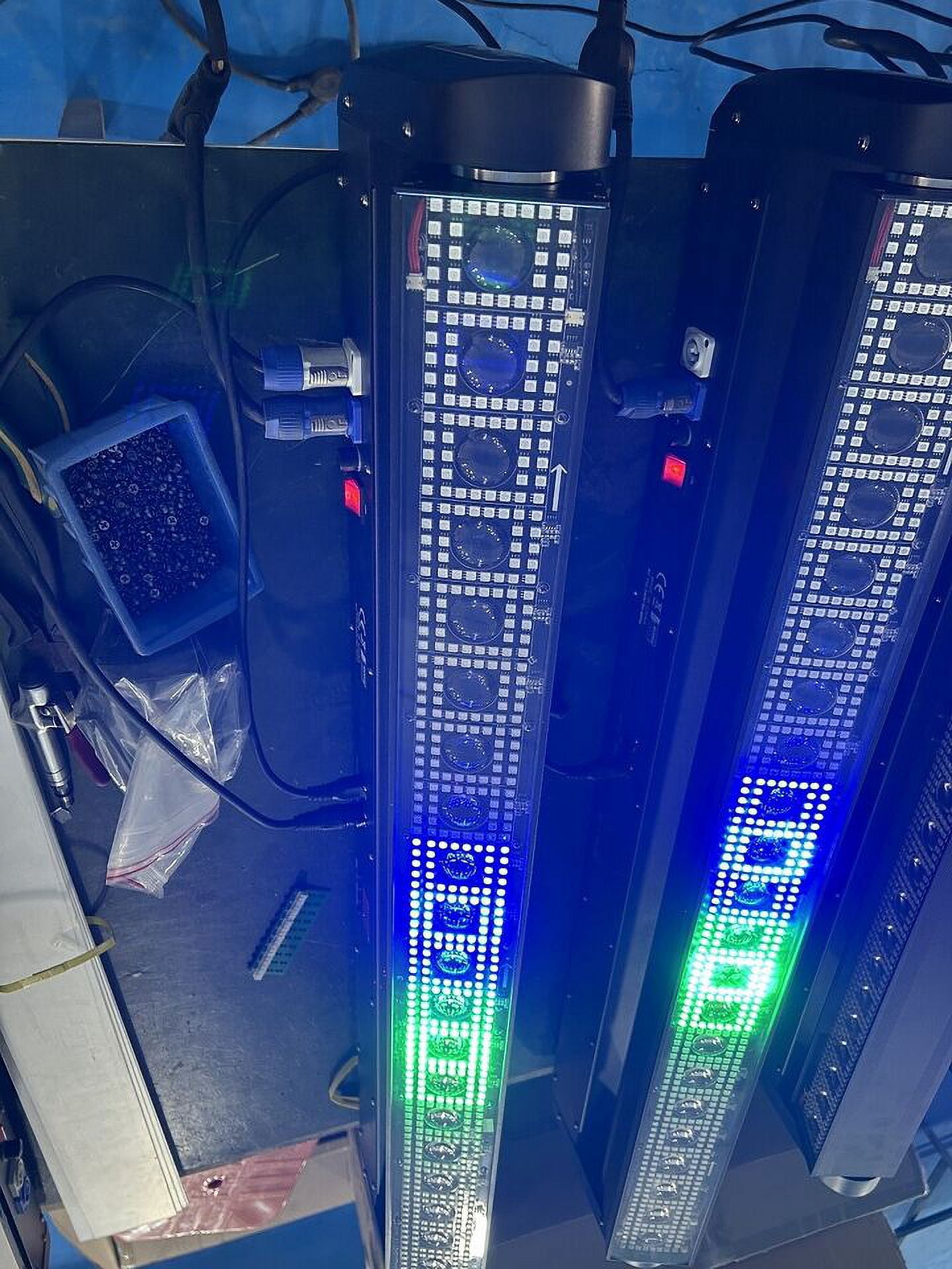 New Moving Head Beam RGB Strobe Light LED, Disco Stage Lighting Flash Light Bar
