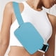 thumbnail image 1 of Bolsa de pecho impermeable de nailon azul para cruzar el cuerpo para hombres y mujeres, bolso de mensajero todo combinado para deportes al aire libre corriendo cinturón de cadera, 1 of 6