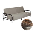 thumbnail image 1 of Sofá Cama Color Gris Homemake Furniture, Multifunción Convertible Tipo Futón,  Nueva Tecnología de Resortes, 1 of 6