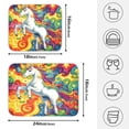 thumbnail image 2 of Ryvnso Unicorn in Magic Dish Drying Mat for Kitchen Countertop 18x24 Large Dish Pad Drainer Rack Dish Sink Mats, 2 of 7