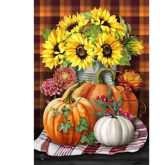 Briarwood Lane Fall Garden Flag 12x18 For Outdoor Autumn Arrangement For Fall Garden Flag Flags For Outside