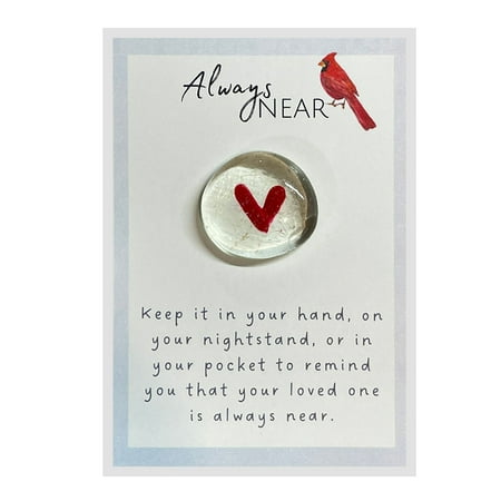 

Always Near Glass Gem Angelversary Remembrance Gift Condolence Gift Loss of Loved One Gift
