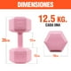 thumbnail image 5 of Mancuernas Pesas Hexagonales 12.5kg Altera Entrenamiento 2pz, 5 of 6