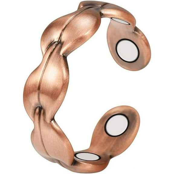 Wollet Magnetic Copper Ring, 2.3'', Pure Copper Jewelry,Gift for Mom, Wife&Daughter.