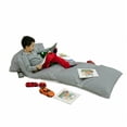 thumbnail image 3 of Grey Floor Pillow Lounger Cover, Minimalist Gradient Wavy Flat Lines Various Color Influences Retro Print, Nap Mat Printed Fabric Case for 5 Pillows, 88" x 36", Charcoal Grey, by Ambesonne, 3 of 5