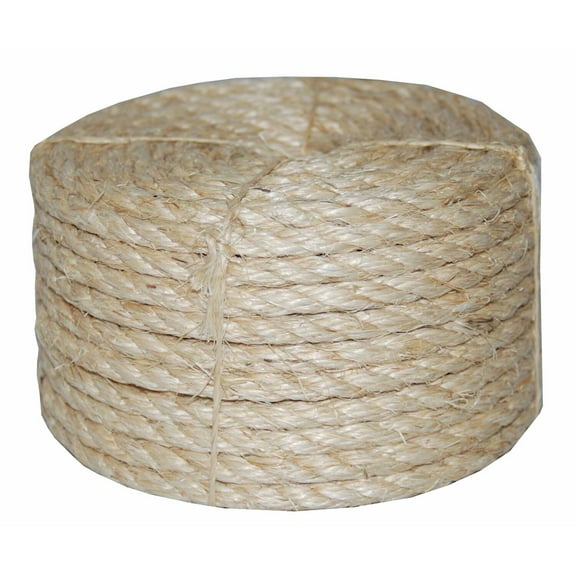 T.W . Evans Cordage 1/2" X 100' TWISTED SISAL ROPE