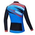thumbnail image 4 of Traje de triatlón de manga larga, ajustado y transpirable, resistente a los rayos ultravioleta, para ciclismo, chaqueta deportiva para montar a caballo con bolsillo, 4 of 5