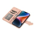 thumbnail image 7 of SaniMore for iPhone 14 Plus 6.7" Magnetic Glitter Love Flip Wallet Case with Card Slot & Kickstand, Premium PU Leather Case with Wrist Strap Shockproof Protective Case for Women Ladies Girls, Rosegold, 7 of 7