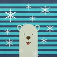 thumbnail image 2 of Phillip, Jamie 26x26 Black Ornate Wood Framed with Double Matting Museum Art Print Titled - Snow Bear, 2 of 4
