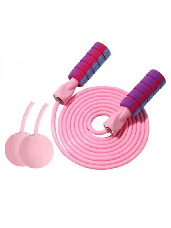 Plastic Skipping Rope PVC Speed Jump Rope Fitness Exercise Workout Jumping Pink 
