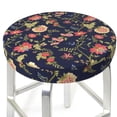 thumbnail image 3 of Bingfone Flower Padded Round Bar Stool Cover Cushion with Elastic Fabric Round Chair Seat - Flower, 3 of 7