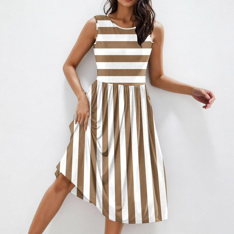 plus size striped bodycon dress Pastel Pink Babydoll Dress main image 1
