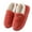 Orange, variant on Women's Fuzzy Slippers Memory Foam Closed Back Bedroom House Shoes Indoor Outdoor Walking Moccasins Pink 9