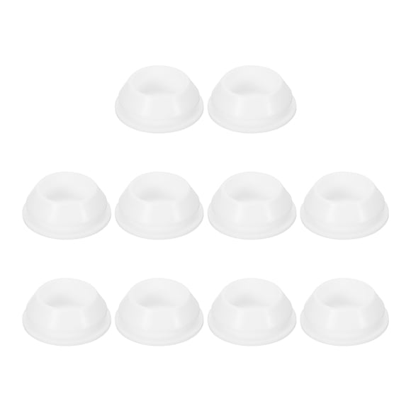 10pcs Hole Plug 13/16 Inch (21mm) Button Plugs Fit for 18mm Hole, Snap in Locking Hole Tube Plug Gel, White