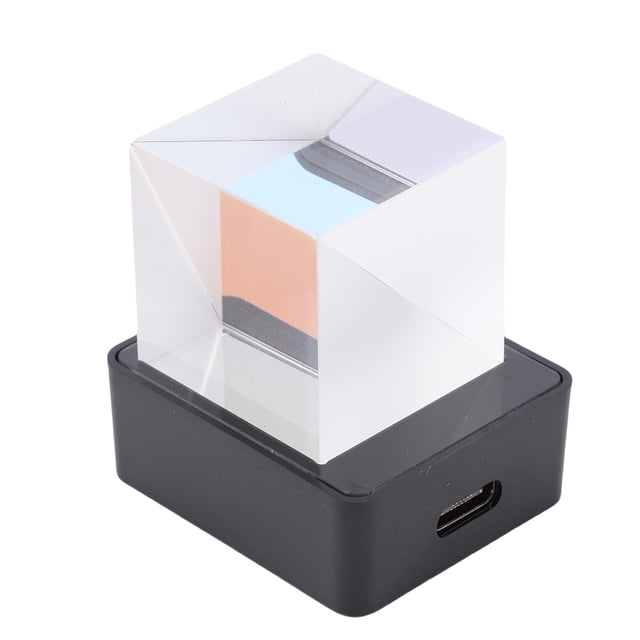 Pantalla LED Cubo De Cristal Holográfico Pantalla De Fotos 3D Reloj Digital Meteorológico Inteligente Para Escritorio Decoración Del Coche Animación GIF Álbum De Fotos