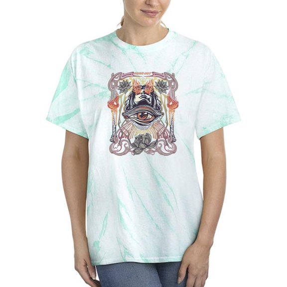 Vintage Colorful Rock Art Tie Dye Cyclone Women -Image by Shutterstock, Female XX-Large