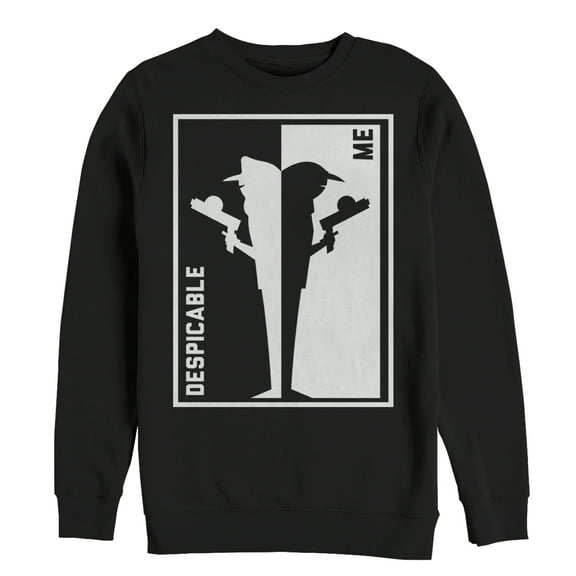 Men's Despicable Me 3 Brother Trouble Frame Sweatshirt Black Small