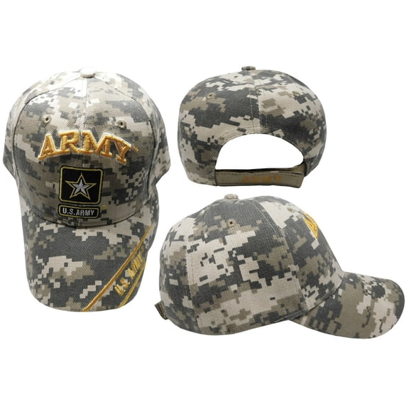 U.S. Army Star Logo Camo Camouflage Ball Cap Baseball Embroidered Licensed Hat