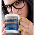 thumbnail image 2 of 3drose, Glacial Ice in Surf Along Diamond Beach, Kalfafellsstadur, Iceland., 15oz Two-tone Yellow Mug, 2 of 6