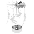 thumbnail image 2 of 1xMetal Xmas Rotating Tea Light Candle Holder Center Decor-Elf, 2 of 7