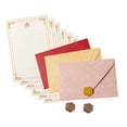 thumbnail image 4 of Antique Stationary Letter Paper and Envelopes Seal Stamp Sticker Set for Wedding, 4 of 10