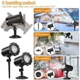 thumbnail image 5 of LED Christmas Projector for Outdoor Use, Snowflake Lamp for Indoor and Outdoor Use, IP65 Waterproof with Remote Control, Black., 5 of 5