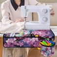 thumbnail image 4 of SEANATIVE Butterfly Sewing Machine Pad Organizer Cherry Blossom Muffling Mat Accessories with Small Cylinder Sewing Machine Mat Reduce Vibration and Noise for Most Machines, 4 of 6