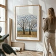 thumbnail image 3 of Bare Trees and Snowy Mountains - Drawing Landscape Mountain Nature Winter Scenic Pastoral Desert Unframed Wall Art Print 24 x 36 inches, 3 of 16
