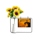 thumbnail image 1 of árbol feliz el temor a los fantasmas de Halloween Tarjeta de bendición de jarrón de girasol artificial, 1 of 3