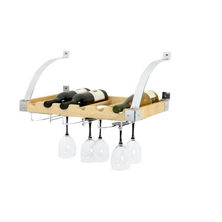 6-Wine Bottle & Glass Rack