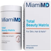 MiamiMD Total Beauty Matrix Collagen Supplements for Women - Collagen Capsule for Hair, Skin & Nails
