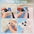 thumbnail image 4 of Ojos de seguridad para manualidades con pestañas, ojos para amigurumi, ojos para peluches, ojos de ganchillo con arandelas, 4 of 9