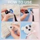 thumbnail image 4 of Ojos de seguridad para manualidades con pestañas, ojos para amigurumi, ojos para peluches, ojos de ganchillo con arandelas, 4 of 9
