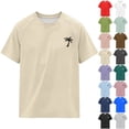 thumbnail image 3 of FASHOFT Palm Trees Graphic Tees for Women Summer Vacation Hawaiian Shirts Short Sleeve Crewneck T-shirt White XXL, 3 of 3