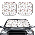 thumbnail image 2 of Fotbe Funny Chicken Juego de 2 Piezas de Parasoles para Parabrisas | Bloqueador Solar para Auto | Accesorios Plegables para Protección Solar Interior-Small, 2 of 6