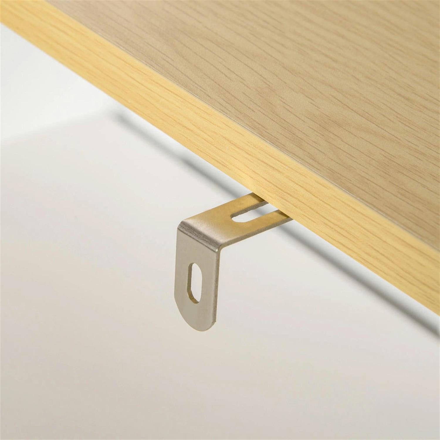 Demi Bonn 23" Bathroom Vanity with Sink Pipe Slot, Pedestal Sink 2-Door Cabinet, Under Sink Cabinet, White