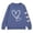 Light Blue, variant on KAUOD Girls Cute Heart Crew Neck Sweatshirts Oversized Love Graphic Knit Pullover Sweater Kids Cotton Long Sleeve Shirt Tops