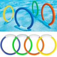 thumbnail image 4 of 4 Pack Underwater Pool Toys, Training Pool Diving Rings Swim Toys Dive Rings Diving Toys Kids Pool Toys For Fun Water Toys Games, 4 of 4
