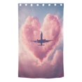 thumbnail image 3 of Blackout Curtains Window Curtain for Bedroom Living Room 1 Panel 82"x42" Airplane Fly Through Heart Cloud, 3 of 8