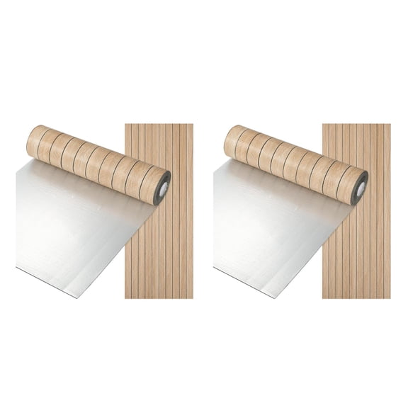 LEDMOMO Faux Wood Grain Wall Panel Peel and Stick for Decoration Multi2