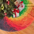 thumbnail image 3 of Faldón para árbol de Navidad, diseño abstracto colorido, 91 cm, 3 of 5