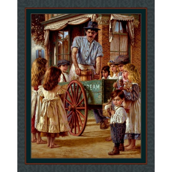 Ice Cream Panel Cotton Fabric