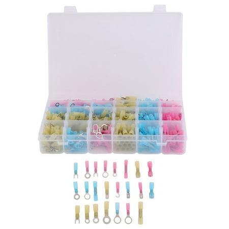 CNMODLE 480 Pcs Mixed Heat Shrink Wire Connector Profeesional Elastic Terminal Box Excellent Waterproof Automotive Marine Kit