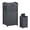 Cyberspace Grey, variant on Wicker Resin Outdoor Hideaway Trash Can with Latching Lid for Use in Backyard, Deck, or Patio, White