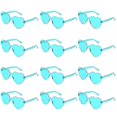 thumbnail image 1 of ¡Gran venta! 12 Uds. Gafas sin marco en forma de corazón, gafas transparentes de moda de Color caramelo para recuerdo de fiesta, 1 of 3