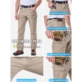 thumbnail image 5 of NAVEKULL Men's Stretch Ripstop Cargo Pants Water-Resistant Lightweight Flex EDC Hiking Work Pants with 11 Pockets, 5 of 7