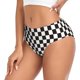 thumbnail image 2 of Balery Black and White Checkerboard Ropa Interior de Algodón para Mujer con Dibujo – Braguitas Cómodas y Elásticas, Estilo Clásico-Large, 2 of 6